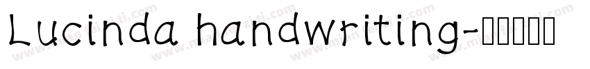 Lucinda handwriting字体转换